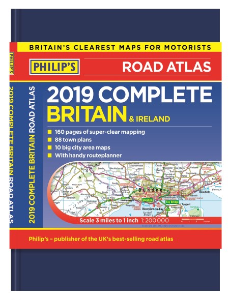 Philip’s 2019 Complete Road Atlas Britain and Ireland – De luxe hardback