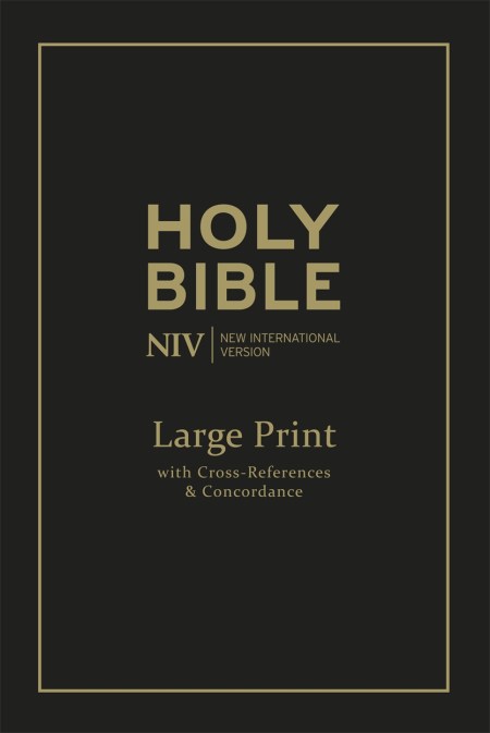 NIV Large Print Single-Column Deluxe Reference Bible