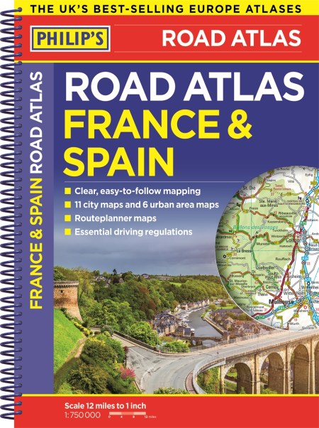 Philip’s France and Spain Road Atlas