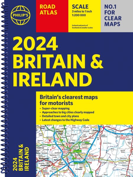 2024 Philip’s Road Atlas Britain and Ireland