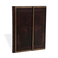 Black Moroccan (Old Leather Collection) Ultra Unlined Hardcover Journal