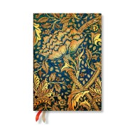 Morris Windrush (William Morris) Midi 12-month Horizontal Softcover Flexi Dayplanner 2025 (Elastic Band Closure)