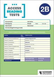 New Access Reading Test (ART) 2B, PK10